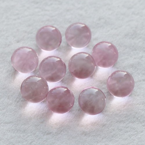 5mm clear pink glass - x,